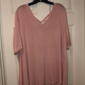 Lane Bryant swing top with crisscross back